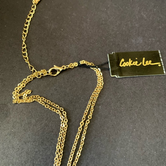 Cookie Lee Crystal Necklace. Adjustable - Picture 4 of 5